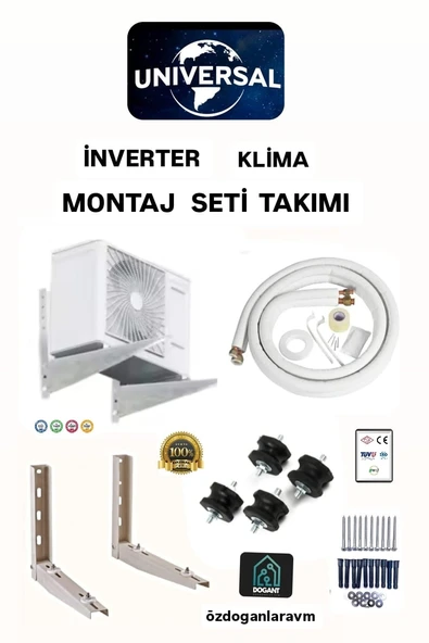 Anadolu İnverter   9000 Btu-12000 Btu Klima  Montaj Seti Takımı ürün görseli 1