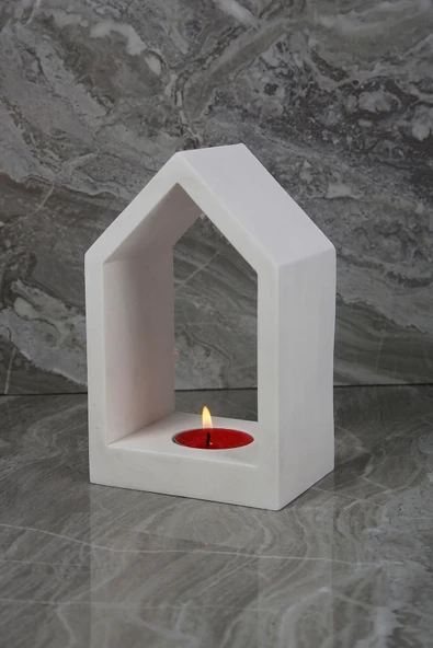 Betonmall El Yapımı Beton Mumluk Özel Tasarım Tealight Ev Ofis Oda Aydınlatma ürün görseli 1