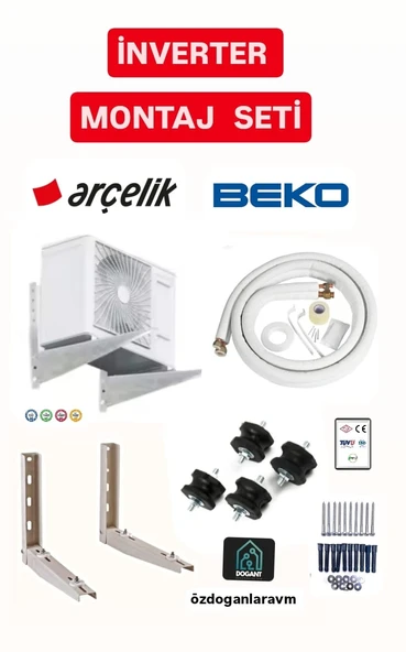 3m 9000 Btu-12000 Btu Klimalar Monaj Seti Kiti 3 metre 1/4-3/8  Boru ürün görseli 1