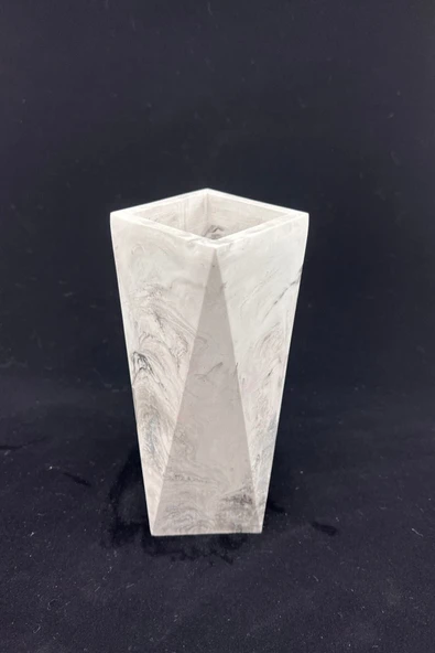 Betonmall El Yapımı Beton Vazo Dekoratif Saksı Aksesuar Çiçeklik 20x7 Cm ürün görseli 1