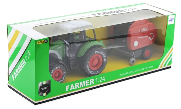 Sürtmeli Die Cast Yeşil Traktörlü Biçerdöver ürün görseli 1