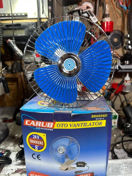 Oto Vantilatör Carub 24v Mandallı - Resim 3
