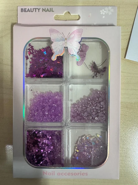 Fontenay 6 Farklı Çeşitli 3D Tırnak Süsleri Tırnak Charm Nail Charms Nail Art Objeleri Karışık 5 ürün görseli 1