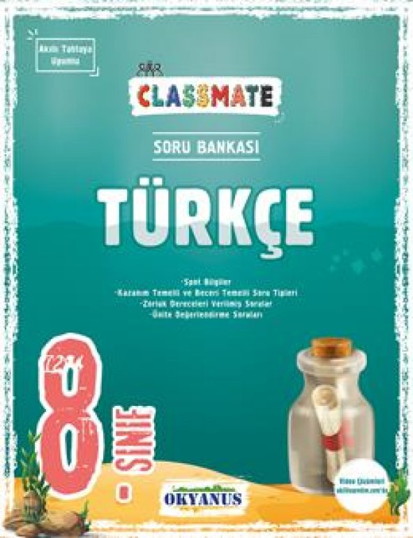 Okyanus Yayınları 8. Sınıf Classmate Türkçe Soru Bankası ürün görseli 1
