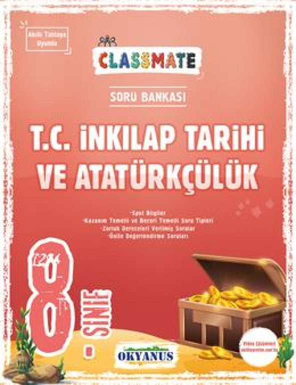 OKYANUS 8.SINIF CLASSMATE T.C İNK.TAR.ATATÜRKÇÜLÜK SORU BANKASI (YENİ) ürün görseli 1