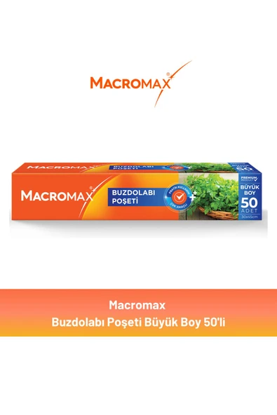 Macromax Buzdolabı Poşeti Büyük Boy 50'li ürün görseli 1