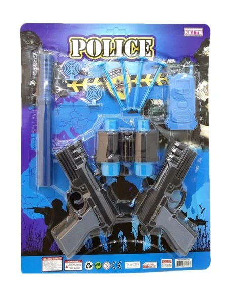 11 Parça Kartelada Ok Atan Polis SETİ 2460 ürün görseli 1
