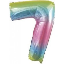 Benim Marifetlerim 7 Rakamı Rengarenk Folyo Balon 16 inch 40 cm ürün görseli 1