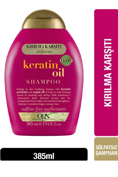 Kırılma Karşıtı Keratin Oil Şampuan 385 ml ürün görseli 1