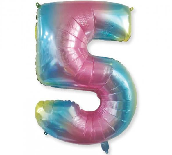 Benim Marifetlerim 5 Rakamı Rengarenk Folyo Balon 16 inch 40 cm ürün görseli 1
