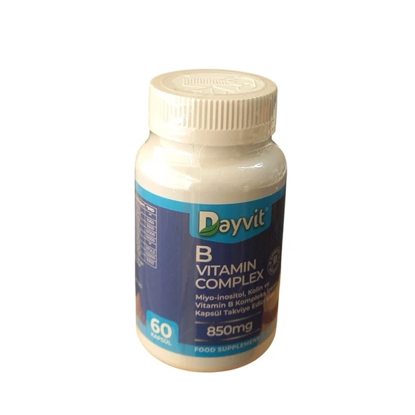 Dayvit Vitamin B Complex 850mg 60 Kapsül ürün görseli 1