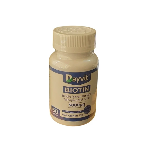 Dayvit Biotin 5000mcg 60 Kapsül ürün görseli 1