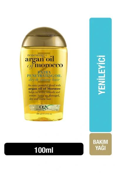 Ogx Kuru Ve Sertleşmiş Saçlar İçin Yenileyici Extra Argan Yağ 100 ml ürün görseli 1
