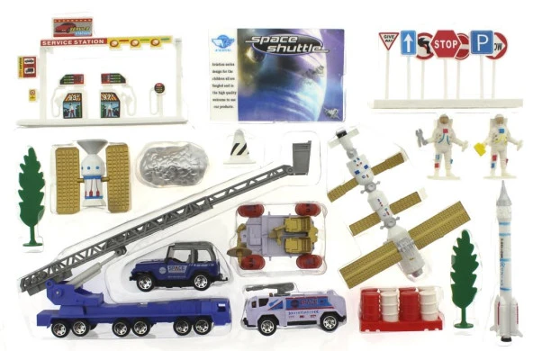 Die Cast Merdivenli Uzay Seti 30 Parça  Jp8106 - Resim 2