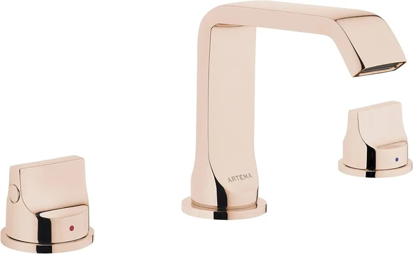 Artema Suit U Lavabo Bataryası 3 Delikli Bakır A4251026 ürün görseli 1