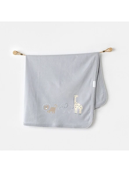 Andy Wawa Bebek Little King Blanket 85x90 Gri Battaniye AC25808 ürün görseli 1