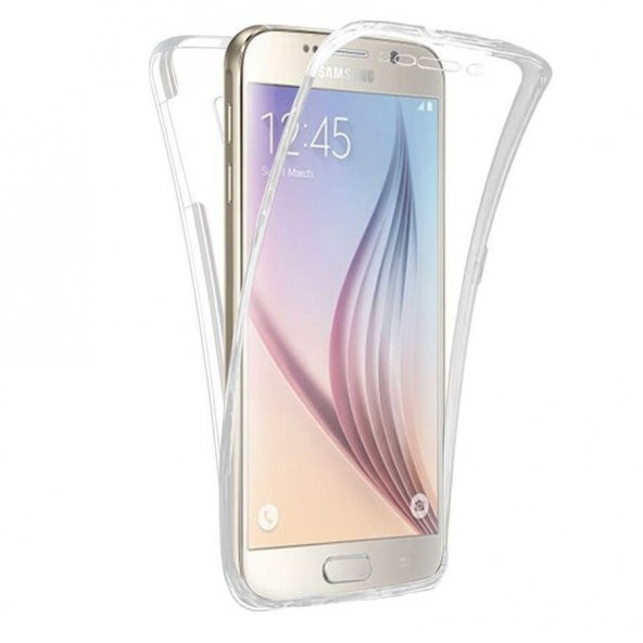 Galaxy J7 Prime Kılıf 360 Tam Koruma Şeffaf Silikon ürün görseli 1