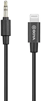 Boya BY-K1 Lightning to 3.5mm Mikrofon Kablosu, standart ürün görseli 1
