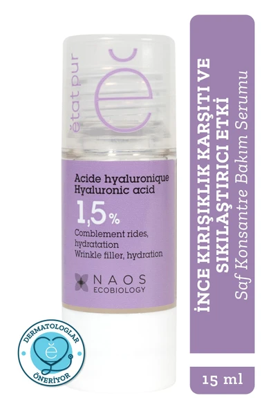 Etat Pur Pure Active Hyaluronik Asit %1,5 İnce Kırışıklık Karşıtı Saf Konsantre Bakım Serumu 15 ml ürün görseli 1