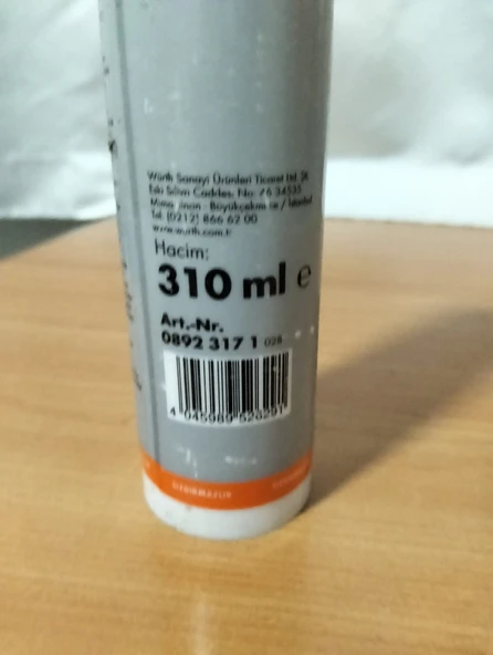Würth Silikon Asetat Şeffaf 310 ml - Resim 2
