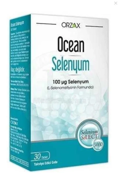 Orzax Ocean Selenyum Takviye Edici Gıda 30 Tablet ürün görseli 1