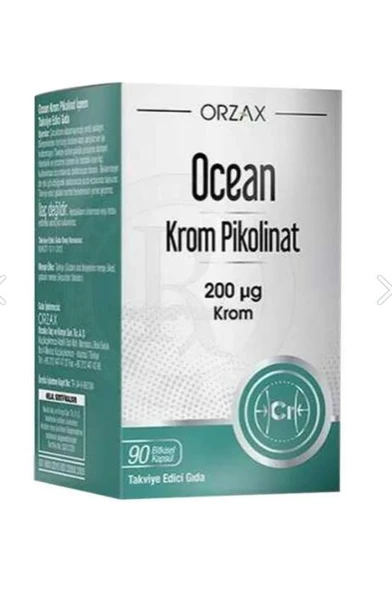 Orzax Ocean Krom Pikolinat 90 Bitkisel Kapsül ürün görseli 1