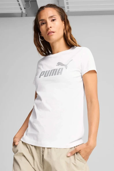 Puma Essentials Kadın Beyaz Tişört 63153602 ürün görseli 1