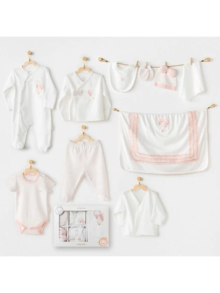 Andy Wawa Bebek Newborn Set Pink Bloons 10 Parça Hastane Çıkışı AC25551 ürün görseli 1