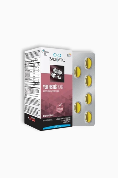 Zade Vital Yer Fıstığı Yağı 60 Yumuşak Kapsül ürün görseli 1