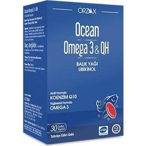 Ocean Omega 3 & QH Takviye Edici Gıda 30 Kapsül ürün görseli 1