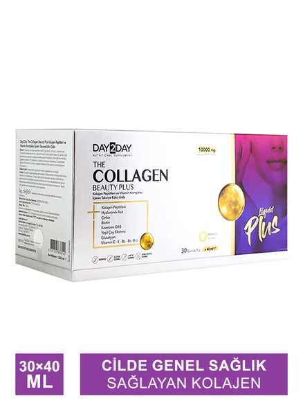 Ocean Day2Day The Collagen Beauty Plus Mango Takviye Edici Gıda 40 ml x 30 Tüp ürün görseli 1