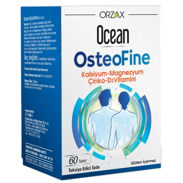 Orzax Ocean OsteoFine Takviye Edici Gıda 60 Tablet ürün görseli 1