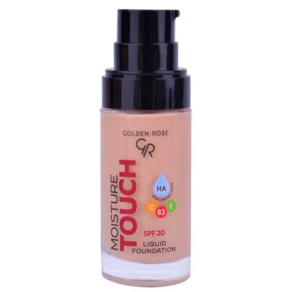 Golden Rose Moisture Touch Liquid Fondöten SPF 20 104 30ml ürün görseli 1