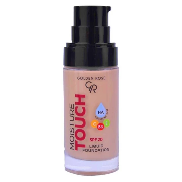 Golden Rose Moisture Touch Liquid Fondöten SPF 20 106 30ml ürün görseli 1