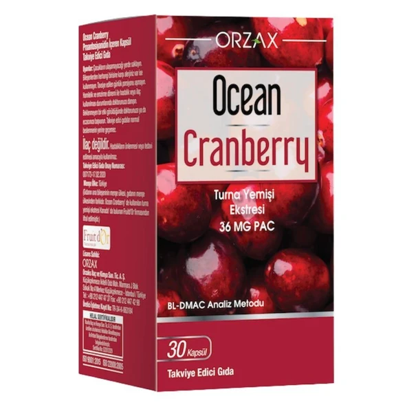 Orzax Ocean Cranberry 30 Kapsül - Resim 2