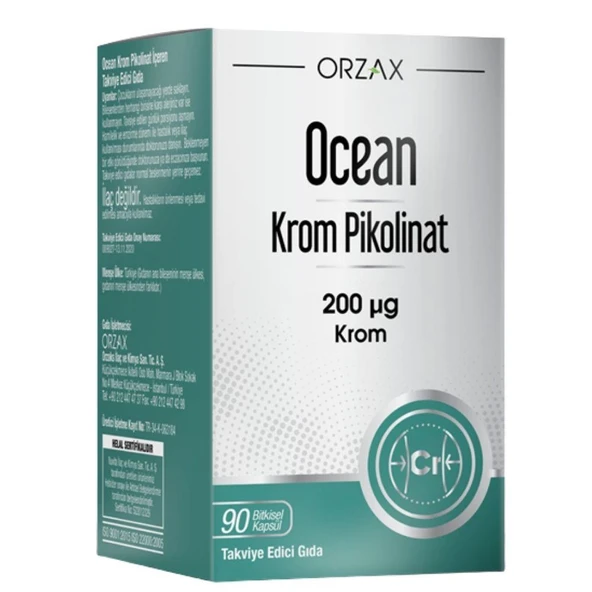 Orzax Ocean Krom Pikolinat 90 Bitkisel Kapsül - Resim 2