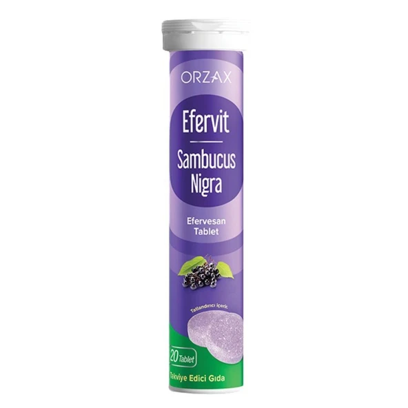 Orzax Efervit Sambucus Nigra Efervesan 20 Tablet ürün görseli 1