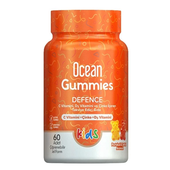 Orzax Ocean Gummies Defence Kids 60 Yumuşak Tablet ürün görseli 1