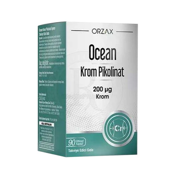 Orzax Ocean Krom Pikolinat 90 Bitkisel Kapsül ürün görseli 1