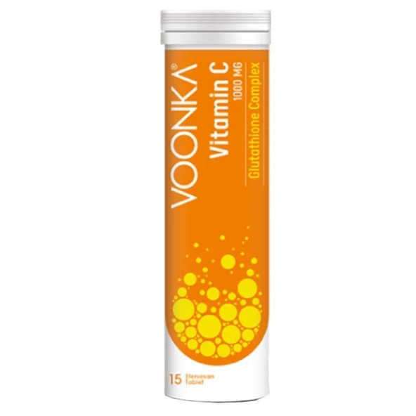 Voonka Vitamin C Glutathione Complex 15 Efervesan Tablet ürün görseli 1