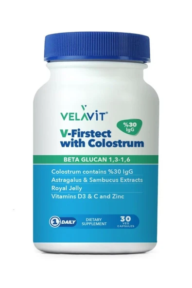 Velavit V-Firstect with Colostrum 30 Kapsül ürün görseli 1