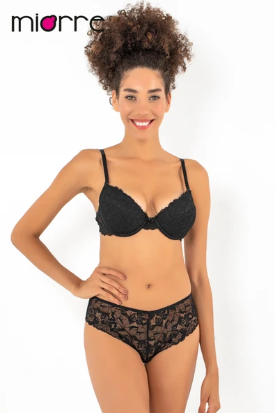 Miorre Push-Up Dolgulu Dantel Sütyen Takım ürün görseli 1
