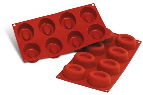Silikomart sf085 Büyük Oval Savarin Kek Kalıbı ürün görseli 1
