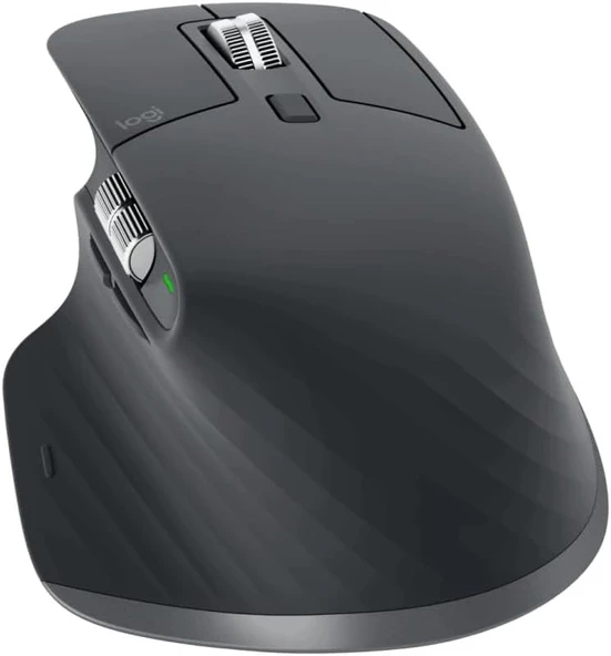 Logitech Mx Master 3S 910-006559 Siyah Şarjlı Sessiz Ergonomik Optik Kablosuz Mouse ürün görseli 1