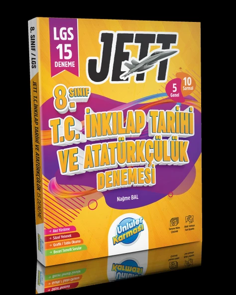Ünlüler Karması 8. Sınıf Jett T.C. İnkılap Tarihi ve Atatürkçülük 15 Deneme ürün görseli 1