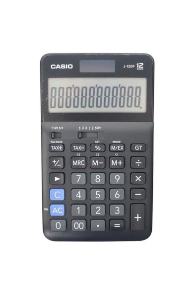 Casio J-120f 12 Hane Masa Üstü Hesap Makinesi ürün görseli 1