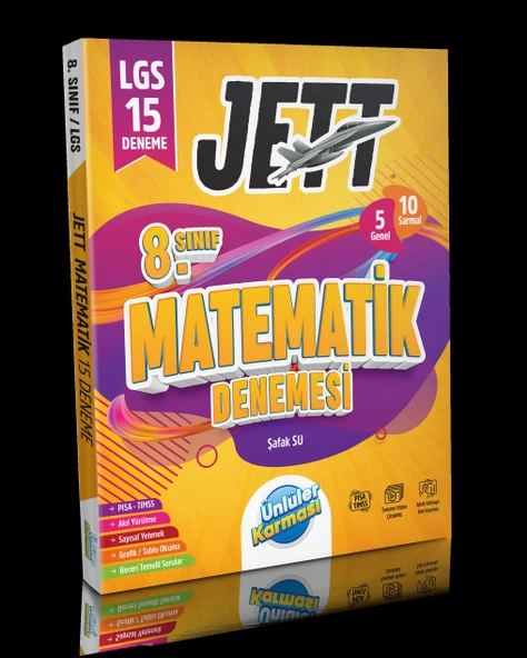 Ünlüler Karması 8. Sınıf Jett Matemetik 15 Deneme ürün görseli 1