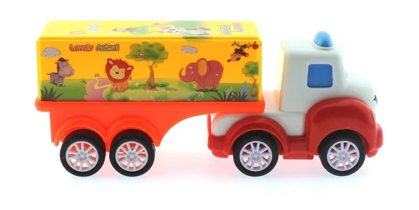 Çek Bırak Mini Sevimli Sarı Tır - Resim 3