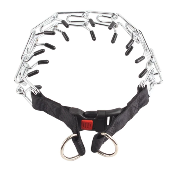 Köpek Kauçuklu Yürüyüş Boyun Zincir Eğitim Tasması 4 mm x 60 cm ürün görseli 1