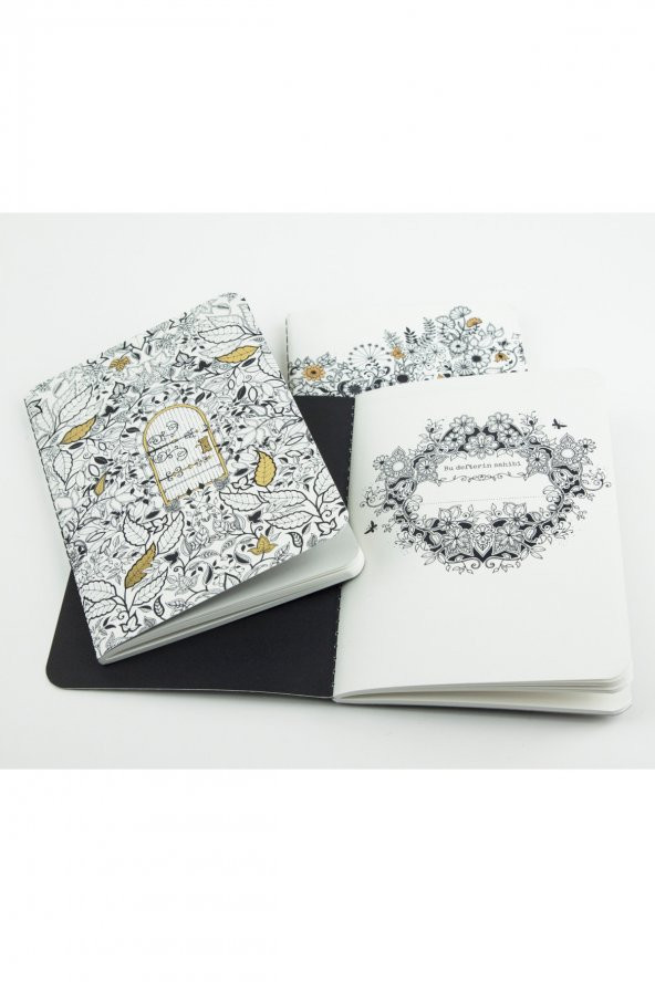ESRARENGİZ BAHÇE ÜÇLÜ MİNİ DEFTER ürün görseli 1